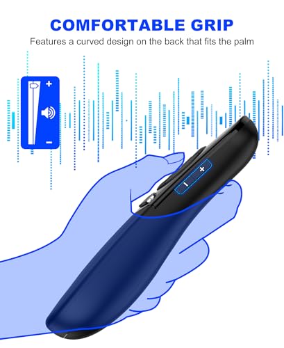 DinoFire USB Type C Wireless Presentation Clicker, BT&RF 2.4GHz Dual Modes Presenter Remote for PowerPoint Presentations Compatible with Bluetooth-Enabled Laptops Desktop Computers - style: AAA+USB A&C+BT