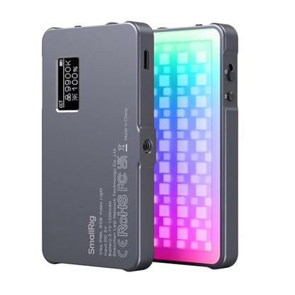 SmallRig P96L RGB Video Light, Portable Metal LED Camera Light, 2500-8000K - size: 14cm P96L