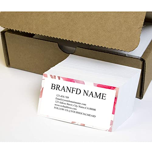 Custom Premium Business Cards 200 Full color - Business Cards can Customize with Your Logo Text, 500 Pcs Size 3.5" X 2" Personalized Name Card No Additional Charge - color: Clear
