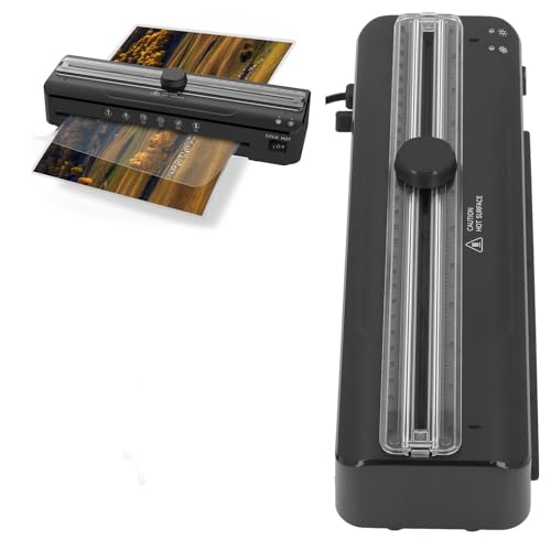 Laminator Machine, A4 Thermal Laminator Machine, Hot and Cold Thermal Laminator, for Doc Posters Photo, Personal Laminating Machine, for Home Office School (Dpofirstu4omsg9vc-12)