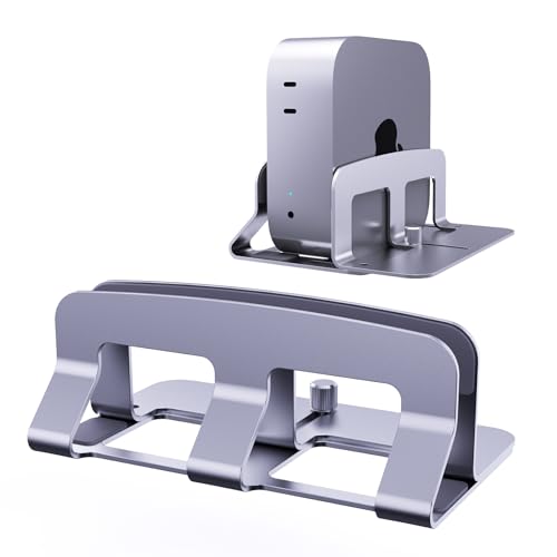 luminum Vertical Laptop Stand Dock Holder, Adjustable Slot Width 14-45mm | Space-Saving Upright Storage,for MacBook Pro Air,Mac,HP,Dell, Mac mini Computer Laptop Stand for Office Home, Up to 17"