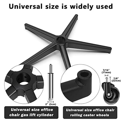 Omyoffice Office Chair Replacement Base, 28" Heavy Duty 2200LBS, Metal - color: Black