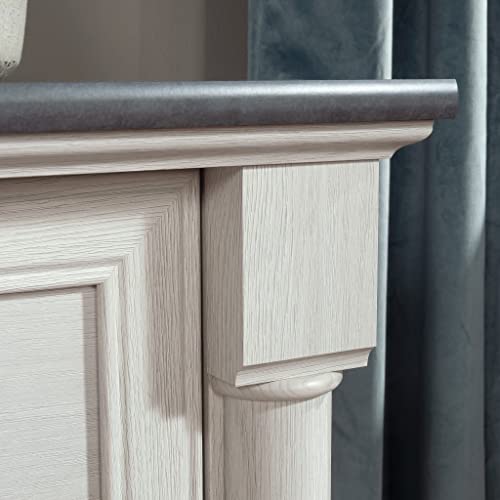Sauder Palladia 2 Drawer File Cabinet, Lateral Filing Cabinets for Home Office, Hanging File Folders Organizer, Interlocking Drawers, in Glacier Oak Finish - color: Glacier Oak