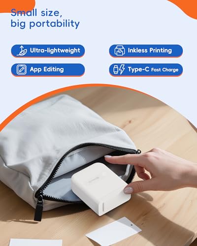 D110 Label Maker Machine with Tape, Bluetooth Mini Label Maker with Various Templates, Wireless Portable Small Label Printer for Home, Office, School, White - color: A-White