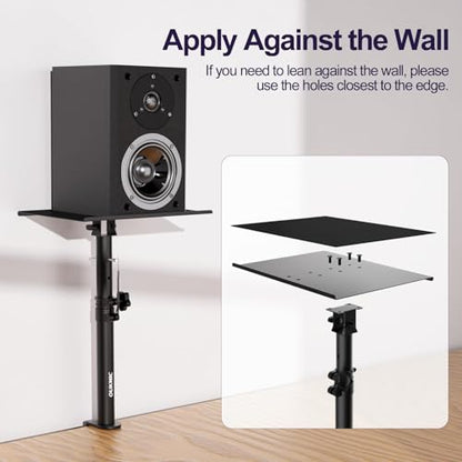 Clamp On Desktop Studio Monitor Speaker Stands Pair