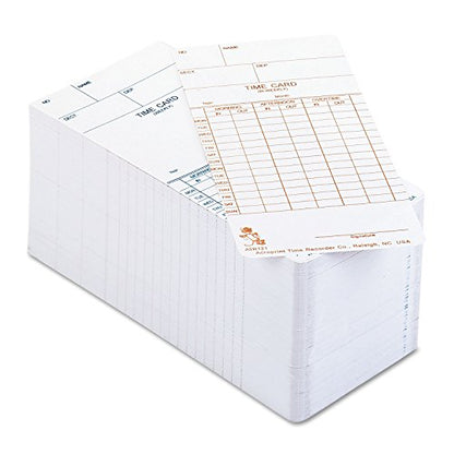 Acroprint 09-9110-000 ATR121 Weekly/Biweekly Time Cards, Replacement for ATR120 Time Clock, Single-Sided Cards for Weekly or Biweekly Pay Periods