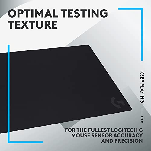 Logitech G840 XL Cloth Gaming Mouse Pad - 0.12 in Thin,Stable Rubber Base,Performance-Tuned Surface - Black,(Pack of 4) - size: XL (Pack of 4), style: Cloth