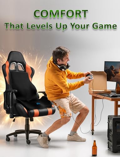 Ergonomic Memory Foam Seat Cushion for Office Chair, Car Seat, Dining, Gaming Chair & Wheelchair, Full Back & Lumbar Support Pillow One Piece, Back Pain Relief, Coccyx, Tailbone & Sciatica Pain Relief