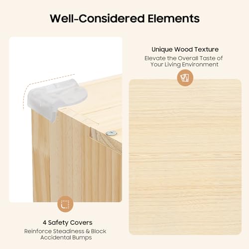 12 Cube Storage Organizer - Solid Wood Bookshelf - Cube Shelf - Vertical or Horizontal Bookcase - Open Book Shelf - Easy Assembly for Bedroom, Living Room, Office - size: 12-Cube