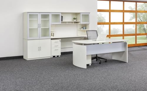 Safco Mayline MNFFTSS Medina Freestanding Mobile File Pedestal FF, Textured Sea Salt Laminate - color: Textured Sea Salt, style: 2 Drawers