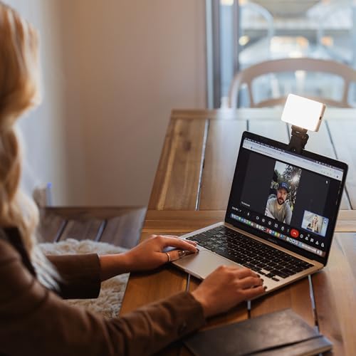 Lume Cube Video Conference Lighting Kit | Live Streaming, Video Conferencing, Remote Working | Lighting Accessory for Laptop, Adjustable Brightness and Color Temperature, Computer Mount Included - color: Light with Laptop Clip