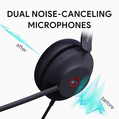 Yealink UH37 PC Headset with Microphone Stereo Teams Headset with USB-C/A - style: Stereo
