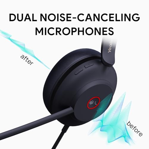 Yealink UH37 PC Headset with Microphone Stereo Teams Headset with USB-C/A - style: Stereo