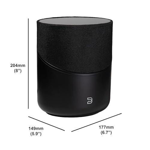 Bluesound Pulse M Omni-Hybrid Wireless Music Streaming Speaker with Bluetooth - Black - Compatible with Alexa and Siri - color: Black