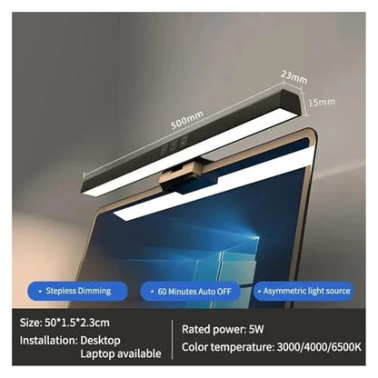 LED Desk Lamp Monitor Light Bar PC Computer Dimmable Screen Light 33cm 50cm Office Study Reading Hanging Table Lamp USB Powered - color: 50cm
