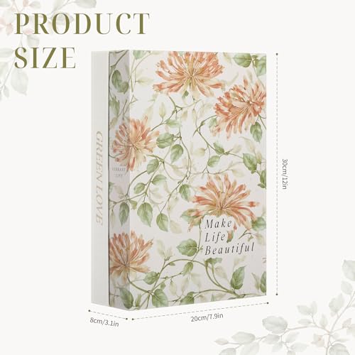 SiliFine Book Shape Cord Hider Box, Vintage Floral - style: Vintage Floral