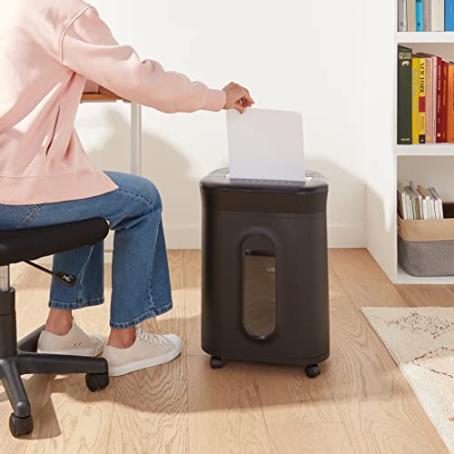 Amazon Basics 15 Sheet - original model Cross Cut Paper, CD Credit Card Office Shredder, Black - size: 15 Sheet
