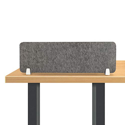 MYOYAY 40''x12'' Privacy Panel Clamp-on Acoustic Desk Divider Freestanding Sound Absorbing Cubicle Desk Divider Removable Acoustic Partitions with 2 Clips for Offices, Braries, Classrooms, Library