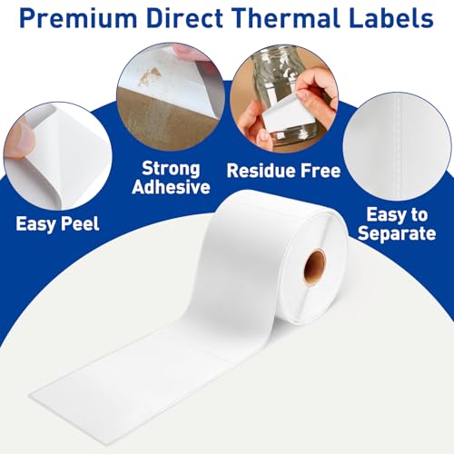 ESSENTIAL 3" x 5" Direct Thermal Shipping Labels, (350 Labels, 1 Roll) - size: 3"x5"