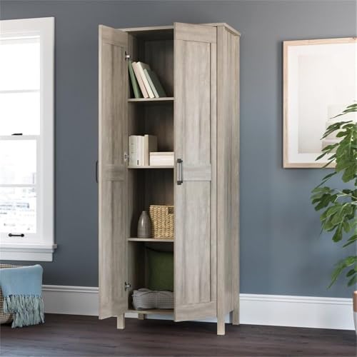 Sauder Miscellaneous Storage, Two-Door Storage Cabinet, in Spring Maple Finish - color: Spring Maple
