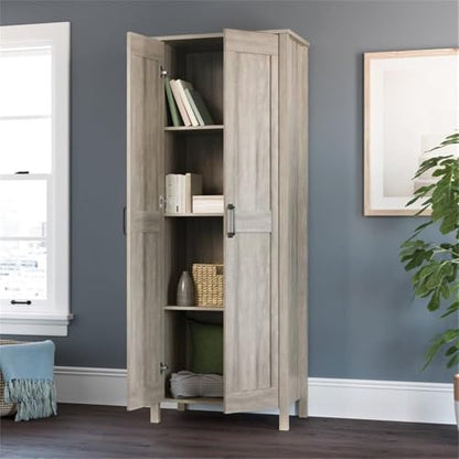 Sauder Miscellaneous Storage, Two-Door Storage Cabinet, in Spring Maple Finish - color: Spring Maple