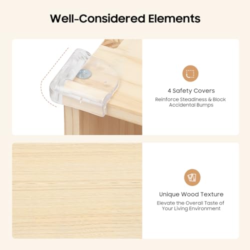 10 Cube Storage Organizer - Solid Wood Bookshelf - Cube Shelf - Vertical or Horizontal Bookcase - Open Book Shelf - Easy Assembly for Bedroom, Living Room, Office - size: 10-Cube