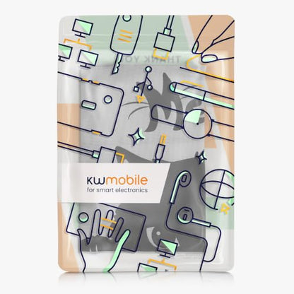kwmobile Dust Cover Compatible with Canon PIXMA G650 / G620 - Printer Case - Grey/Black - Meow Cat - style: Meow Cat 22-01