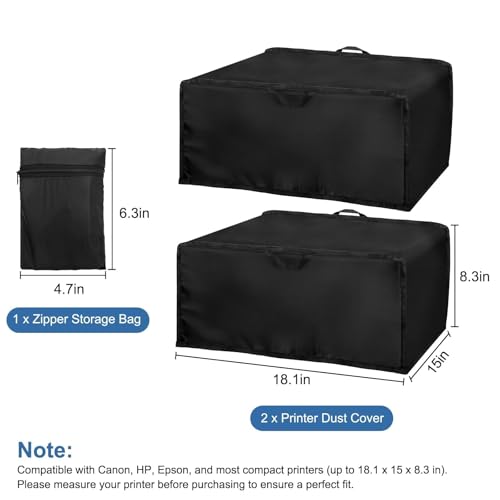 EEEKit 2PCS Printer Cover Compatible with HP Canon Epson Brother Printers