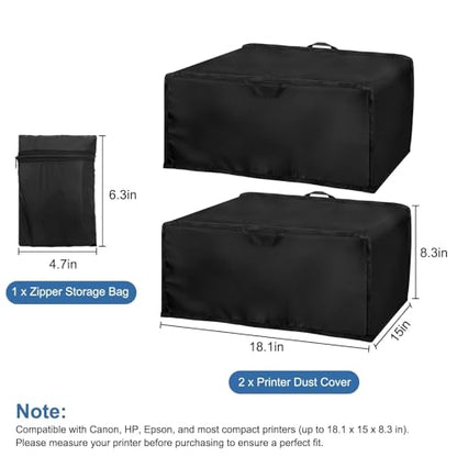 EEEKit 2PCS Printer Cover Compatible with HP Canon Epson Brother Printers