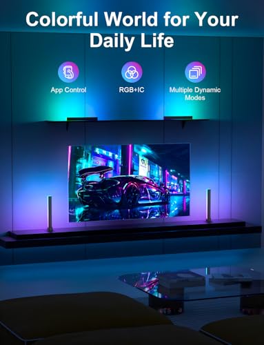 RGB IC LED Light Bar, TV Backlights 16.53 inches - size: 16.53 inches(tall, Rectangular Design)