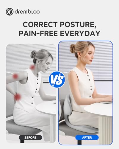 Seat Cushion for Office Chair, Ergonomic Seat Cushions for Long Sitting - size: Large