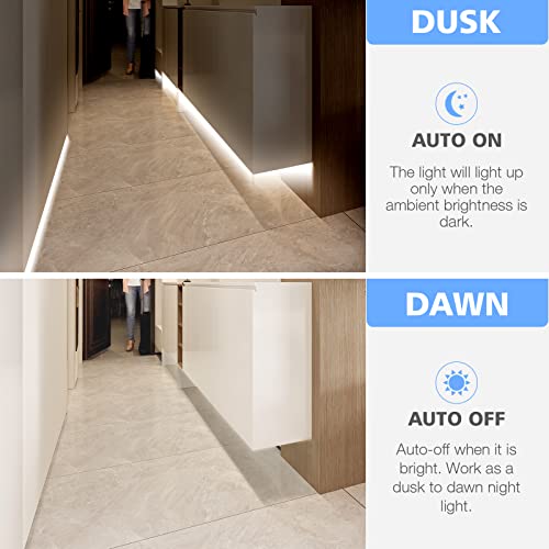 WOBANE 16.4ft Motion Sensor LED Light Strip with Remote,White Tape Lighting | Dimmable, PIR Function, 300 LEDs Rope Light for Closet,Stair,Kitchen Cabinet,Room,Wardrobe,Night Light,Adapter,6000K White - color: White, size: 16.4ft Motion Senosr