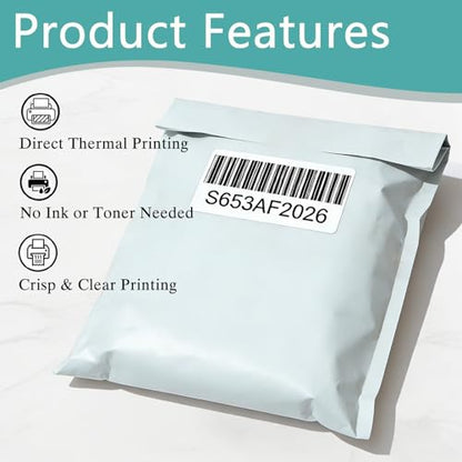 9800 Pcs 3"x2" Direct Thermal Labels, 14 Rolls, 700 Labels/Roll | Barcode Labels for Business, Shipping and Address Mailing, Compatible with Zebra, Rollo, Munbyn & Most Thermal Printers - size: 3"x2"--9800