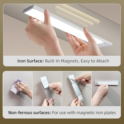 Dimmable Under Cabinet Lighting, Wireless Motion Sensor Light, 5 Pack - color: Warm White Light, size: 14 inch