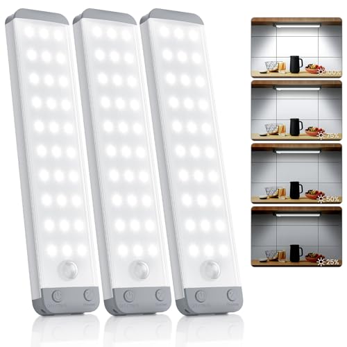 Under Cabinet Lights 3-Pack for Kitchen, Closet, Hallway - color: 8.3Inch-Cool White