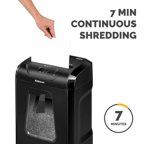Fellowes Powershred 60MC Micro-Cut 10 Sheet Home Office Paper Shredder