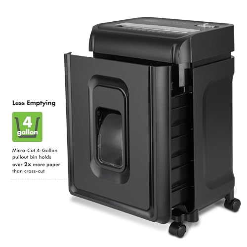 Aurora AU1085MA High-Security 10-Sheet Micro-Cut Paper and Credit Card Shredder with 4-Gallon Pullout Wastebasket/ 20 min Run Time - size: 10-Sheet MicroCut