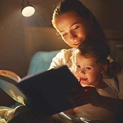 RONG&LAN Clip lamp,360° Rotation Clip on Lamp Portable Book Reading Light,Clamp on Desk/Table/Bunk Bed/Cupboard Home Lighting, (Desk lamp,Seven Colors for Your Choice) (Blue) - color: Blue