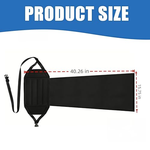Portable Airplane Foot Hammock, Height Adjustable Feet & Leg Rest for Plane Travel, Office, Desk, Bus, Train, Long Trip (Black)