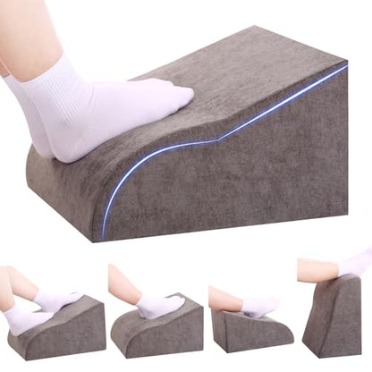 Foot Rest for Under Desk at Work, Ergonomic Under Desk Footrest with Washable Cover for Office, Home & Gaming Leg Elevation Pillow Dark Gray - color: C-dark Gray