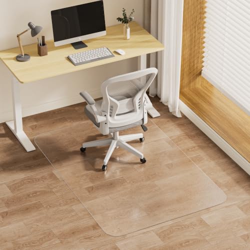 Clear Office Chair Mat for Hardwood Floors, Heavy Duty Protector | 36" x 48" Plastic Floor Mat for Rolling Desk Chairs, Home Office, Gaming Room, Tile and Laminate Floors - size: 36x 48inch- Clear