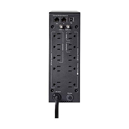 Eaton 5S1000LCD UPS Battery Backup & Surge Protector, 1000VA / 600W, AVR, LCD Display, Line Interactive - size: 1000VA, style: 5S LCD