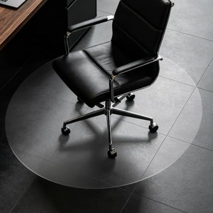 Clear Chair Mat for Hard Floor, 48" x 48" Heavy Duty Floor Protector, Round - size: 48" x 48" Rround (for hard floors)