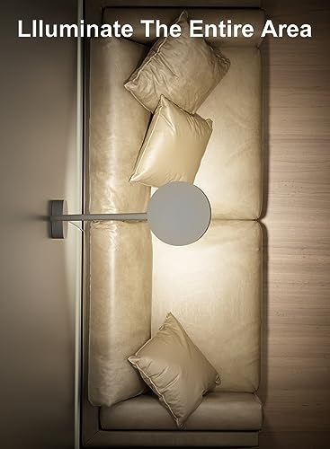 deeloop Wall Mounted Reading Light,Book Lights with USB Output, Reading Lamps for Bed Headboard in 4 Hours Auto-Off, Touch Control Wall Lamp with 5 Dimmable Flexible Head Rotation Bedside Lamps White - color: White