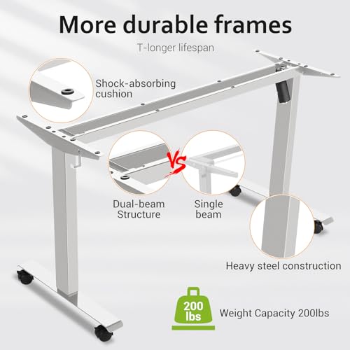 farexon 71x28 Inch Electric Standing Desk with Mouse Pad, Oak Gray - color: Oak Grey, size: 71 x 28''