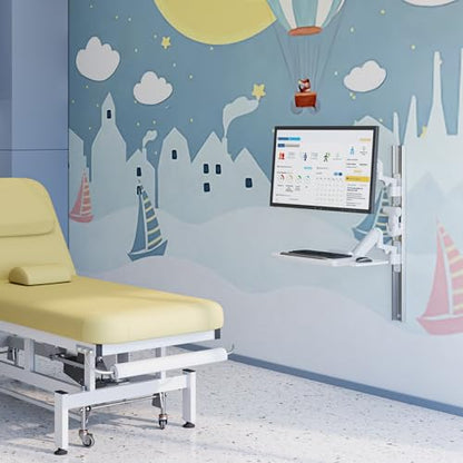 Mount-It! MedHub Medical Workstation Wall Mount, 17-43"