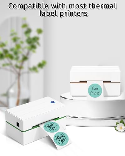 iEager 2 Inch Round Thermal Labels, Green Circle Thermal Printer Stickers - color: Green, size: 2 INCH