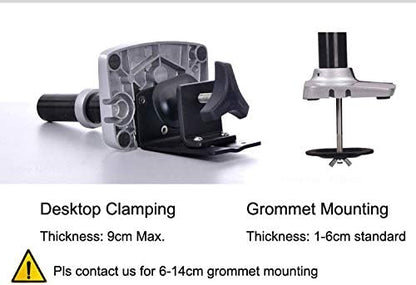 XSJ8013C Aluminum Alloy Ultra Long Arm LED LCD Monitor Holder Table Clamping Full Motion Monitor Mount Support (Silver) - color: Silver