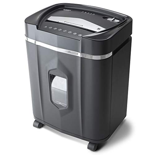 Aurora AU1640XA Anti-Jam 16 Sheet Crosscut Paper/CD and Credit Card/ 5 Gal Pullout Basket Shredder, 30 Minutes Continuous Run Time and Aurora SL16 Professional Grade Synthetic Shredder Oil, 16 Oz Flip-Top Leak Proof Bottle