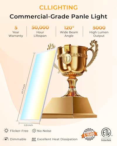 1x4 LED Flat Panel Light 2Pack 5CCT Selectable, 0-10V Dimmable | 5000LM, 3000K/3500K/4000K/5000K/6300K Adjustable, 20W/25W/30W/35W/40W Selectable, Recessed Drop Ceiling Lighting for Office - size: 1 Feet by 4 Feet